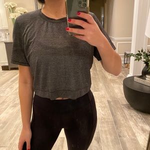 Lulu lemon cropped workout tee